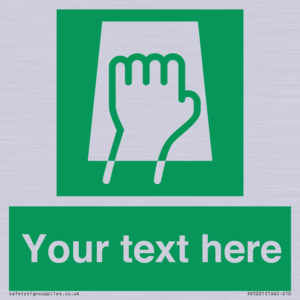 Custom Push Pad Sign